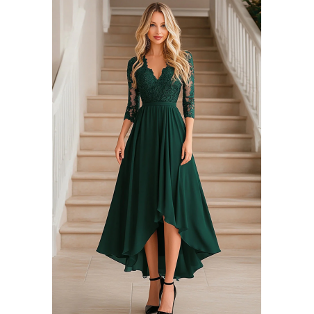 Robe stretch en similicuir