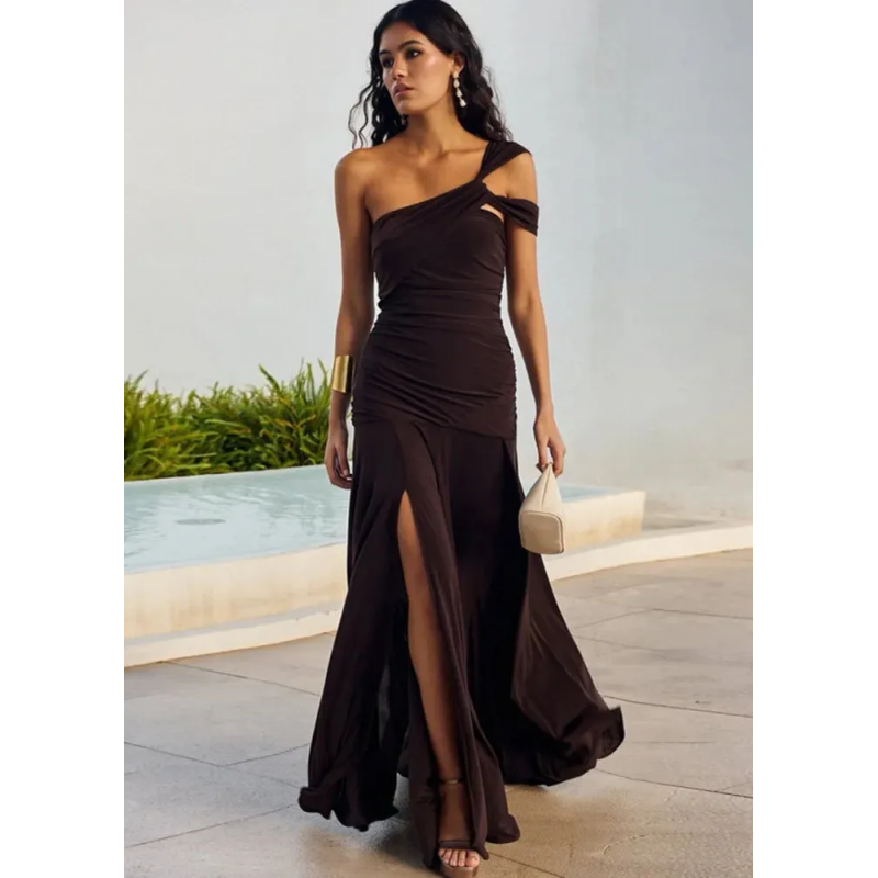 Robe stretch en similicuir