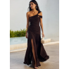 Robe stretch en similicuir